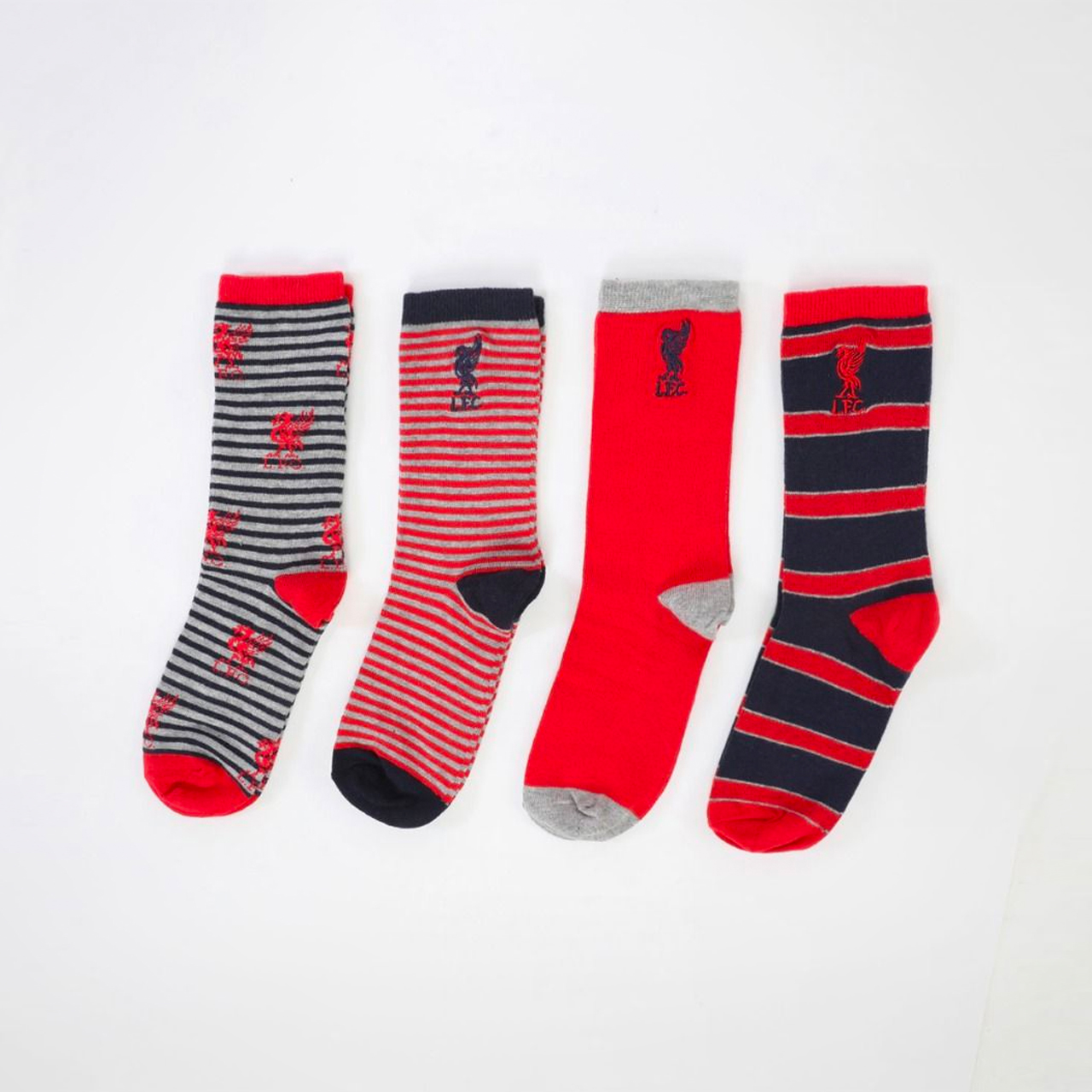 Liverpool 4-Pack Boxed Sock - Junior hos KopShop.no