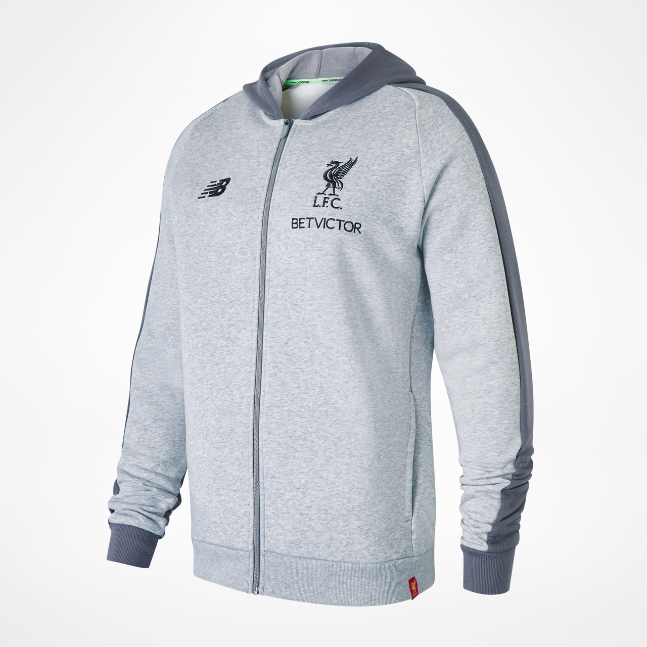 Liverpool Leisure Hoodie 18/19 - Grey Marl hos Sam Dodds